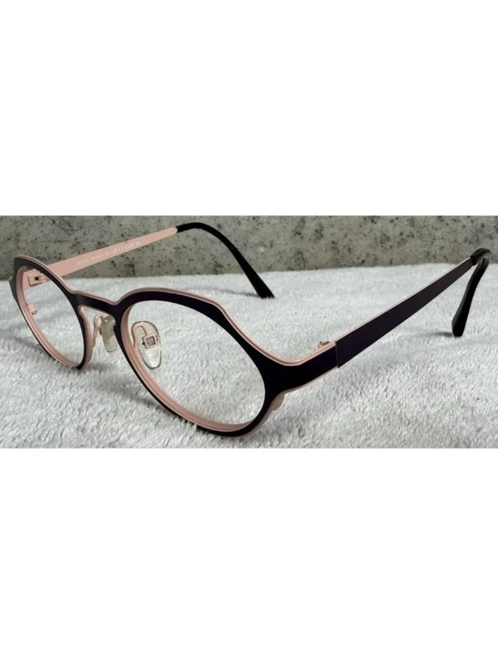 Dutch design by Roger Round Purple Pink DIANA Col. 4 Eyeglasses Frames 45-20